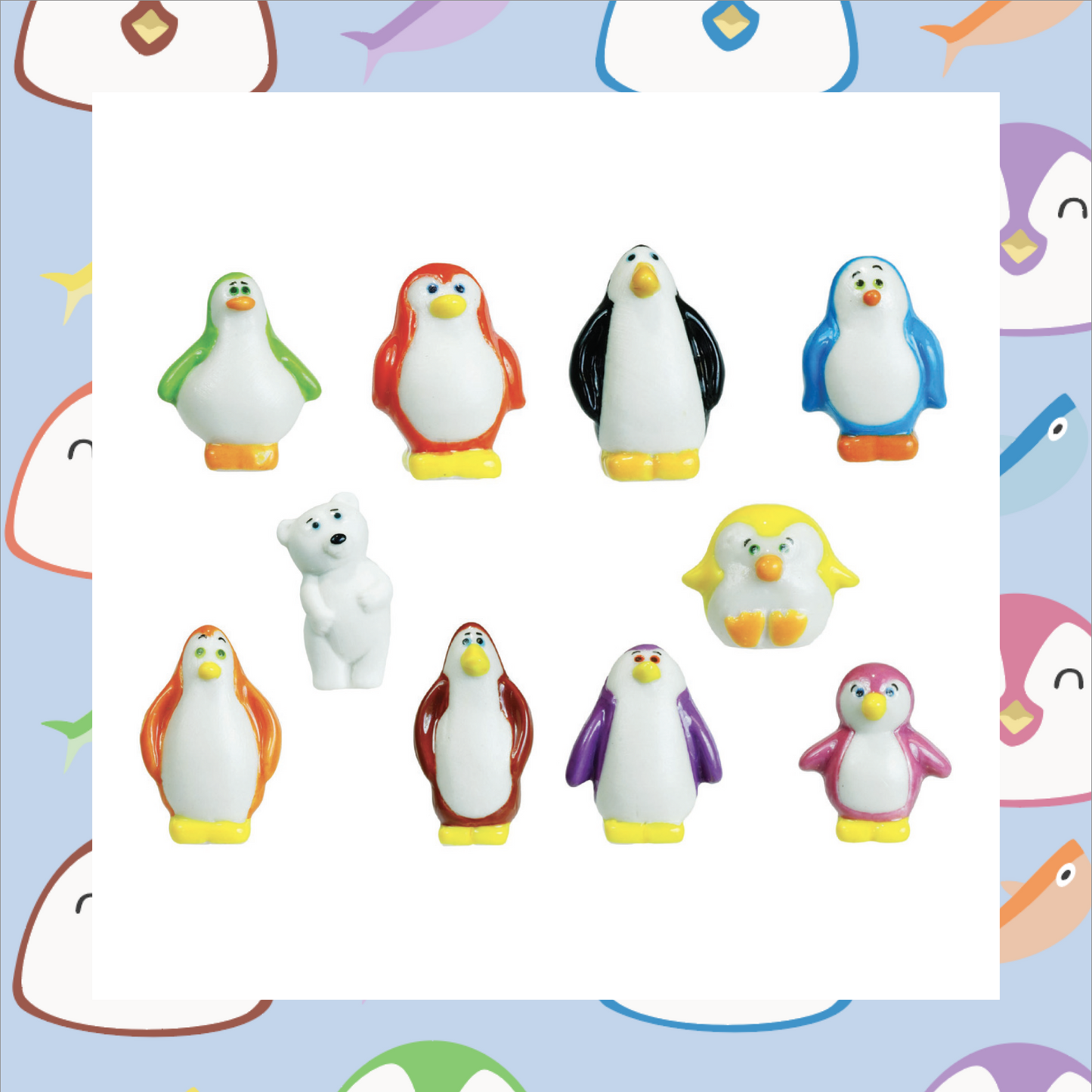 Sakura - Pingouins colorés